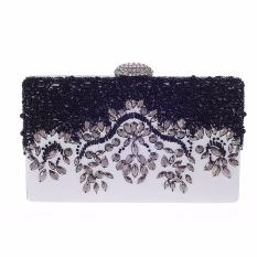 Amart Tas Genggam Wanita Tas Ponsel Tas Pesta Wanita Malam Bergaya Rantai Rhinestone Logam