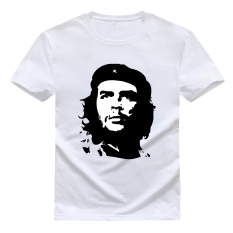Film Amerika Pejuang Kebebasan Che Guevara Grafis Cetakan Kasual Gaya Jalanan Kapas Pemuda Kaus Lucu CG7 (Putih)-Intl