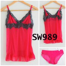 Amitie Lingerie Transparan Halus (pink)