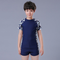Mata Udara Panas Anak Laki-laki Remaja Ukuran Plus Kode Boys Celana Pendek Children baju Renang (Kamuflase Baju Renang)