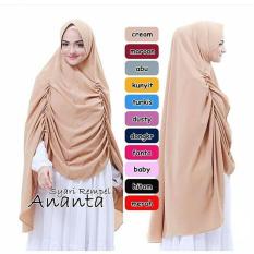 Ananta Syari Rempel Murah / Quail Hijab / Murah Wanita / Pashmina Instan /Instan Hijab/Grosir Jilbab