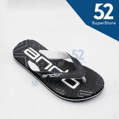 Ando Sandal Jepit/Flip Flop Pria Lebronz - Black/White Size 38/42