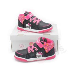 Ando Sepatu Anak Perempuan HK Boot Let's Go AB - Hitam/Fushia size 30-35