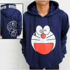 ANIME jaket sweater Hoodie doraemon - NAVY