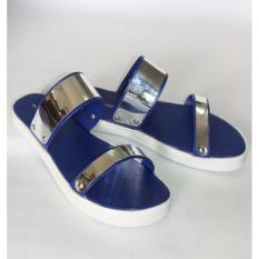 Anneliese sandal flat wanita hara blue