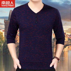 Antartika Rajutan Setengah Baya XL Jixin Ling Baju Kaos Kaos (Merah)