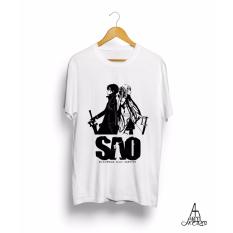 Antihero Baju Kaos SAO Kirito Asuna Sword Art Online - PUTIH