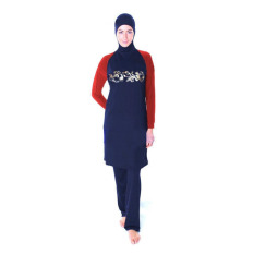 Aooluo 2016 Summer New Fashion Islam Ladies Beach Swimsuit (Merah)