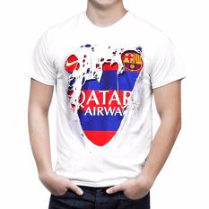 Apparel Glory kaos 3D Barcelona Robek Putih
