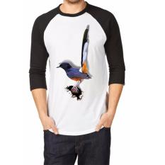 Apparel Glory kaos 3D Burung Murai Batu Raglan Abu HitamIDR135500. Rp 135.500