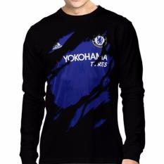 Apparel Glory Kaos 3D Chelsea Bola Lengan Panjang Hitam
