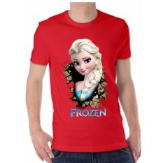Apparel Glory Kaos 3D Elsa Frozen Merah
