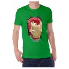 Apparel Glory Kaos 3D IRON MAN Hijau Tua
