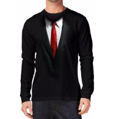 Apparel Glory kaos 3D JAS LENGAN PANJANG HITAM