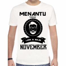 Apparel Glory Kaos 3D Menantu Terbaik Dibulan November Dark Putih