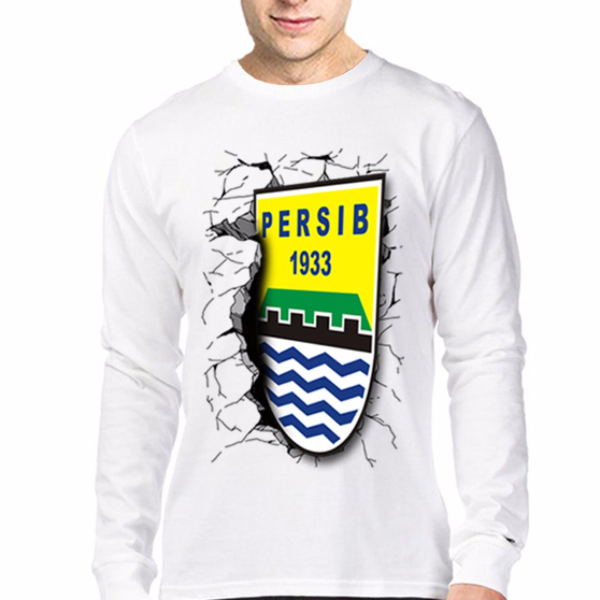 Apparel Glory kaos 3D Persib Elegant Goo Lengan Panjang Putih 