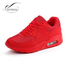 APTESOL Musim Semi Musim Gugur Menjalankan Sepatu untuk Pasangan Luar Ruangan Sneakers Unisex Plus Ukuran Breathable LACE UP PU Leather Boots Putaran -44 (merah) -Intl