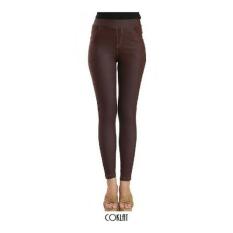 ar wearhouse legging wanita denim jeans - coklat