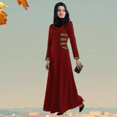 Para Wanita Arab untuk Wanita Muslim Malaysia Islamic Panjang Gaun Renda Rok-Intl