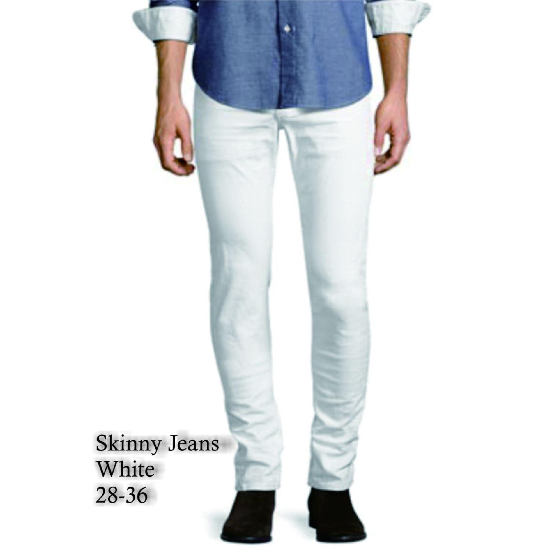 Arc Celana Skinny Jeans Putih - White