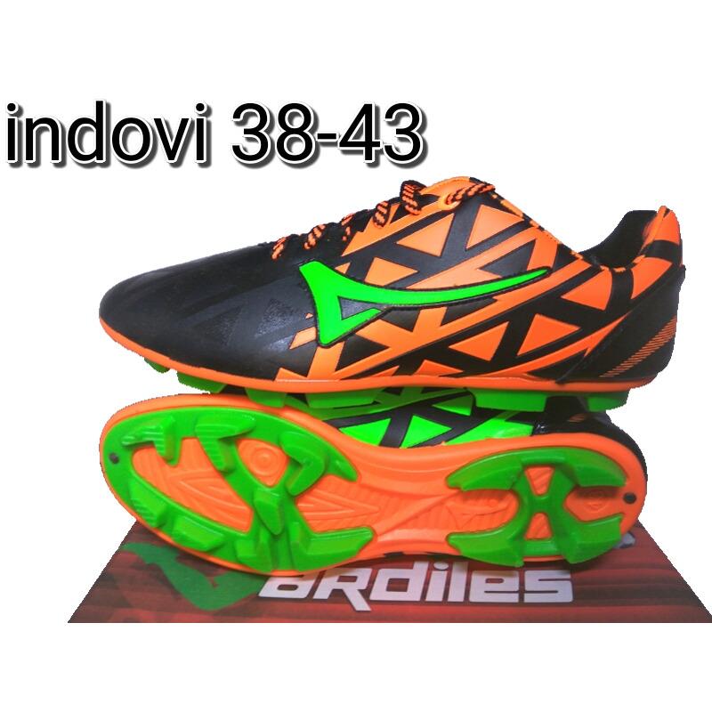 Ardiles Indovi Black Orange - Sepatu Sepak Bola Pria - Sepatu Olahraga - Sepatu Murah