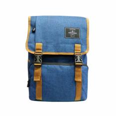 Arizona Tas Ransel Korea Import Design 16 Inchi 608-16 Polyester Canvas - Biru + Raincover