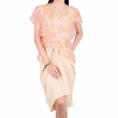 Baju Pesta Kebaya Best Seller Dress Baju Bodo Set 2 In 1 / Outerwear Organdi dan Dress