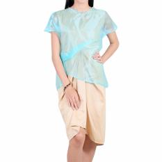 Baju Pesta Kebaya Best Seller Dress Baju Bodo Set 2 In 1 / Outerwear Organdi dan Dress