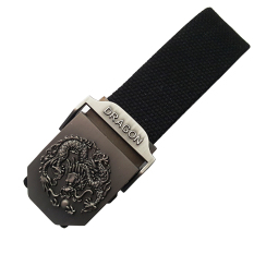 Army Ikat Pinggang Gesper Ban Pinggang Belt Zhanbeiku Dragon - Hitam