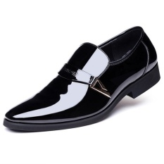 Buatan Kulit Mens Sepatu Kasual Sepatu Gaun Fashion Business Affairs Desain Oxford Sepatu Pernikahan-Intl