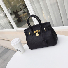 Artis Kulit Baru Memukul Warna Tas Wanita Tas Model Hermes (Terompet Hitam)