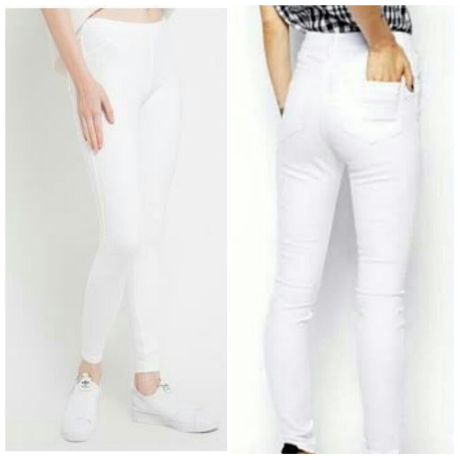 arwearhouse legging denim jeans - putih