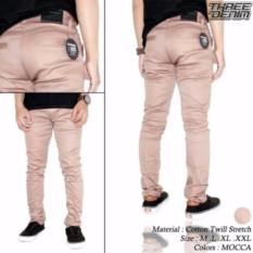 As-Ri celana Chino skinny panjang ( mocca )