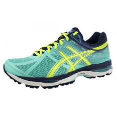 Asics Wanita GEL-Cumulus 17 Lari Shoe, Aqua Mint/Kuning Kuning/Angkatan Laut, 8 2A Kami-Internasional
