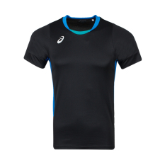 Asics Kaos Xw6731-9056 Baru Laki-laki Voli Lengan Pendek (Hitam/biru)
