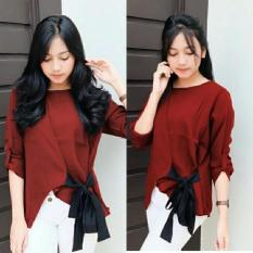 Askar Top Marun Fashion Wanita Aataan Cwe
