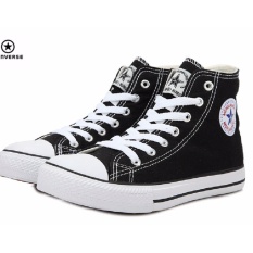 Asli C᷂onverse All Star Sepatu Pria Wanita's sneakers Kanvas Potongan Tinggi Klasik Sepatu Skateboard-Intl