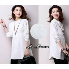 Atasan Blouse Kemeja Tunik MARRISA Putih