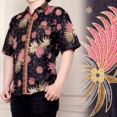 Atasan kemeja batik pria jumbo shirt Rony - merah