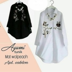 Atasan Wanita Ayumi Tunik Blouse Baju Muslim Blus Muslim