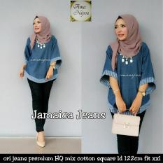 Blouse Jeans Jumbo Jamaica XXL - Tunik Jeans Big Size