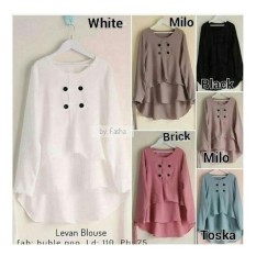 Atasan Wanita Tunik Blouse Atasan Wanita Baju Muslim Blus Muslim Levan