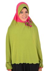 Atteenahijab Abidah Zikra - Hijau Daun Kombinasi Fanta
