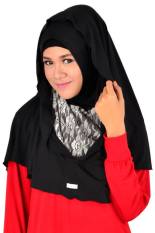 Atteenahijab Hoodie Sabrina - HItam