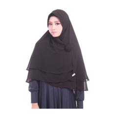 Atteenahijab Khimar Najla Pet - Hitam