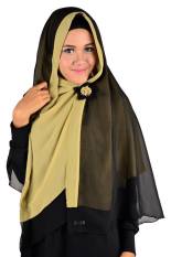 Atteenahijab Khimar Tanisha - Hitam Kombinasi Pemda