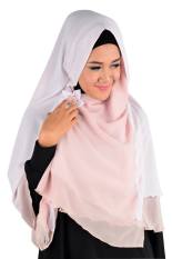 Atteenahijab Khimar Tanisha - Putih Kombinasi Coksu