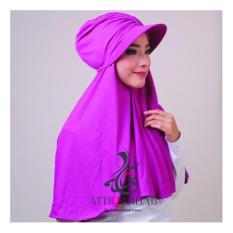 Attiqahijab Turban Traveller (Instant, Sport Cap) Purple