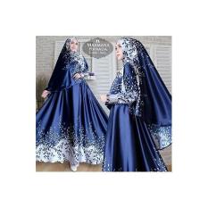 Aufa collection gamis syari monalisa ranada jumbo/gamis busui motif masa kinj/gamis muslimah fasion terbaru/gamis premium bagus dan murah pj 148 cm ld 120 cm