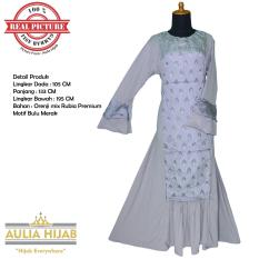 Aulia Hijab - Gamis Mayra Dress Bahan Orenji mix Rubia Premium/Gamis Pesta/Gamis Cantik/Gamis Santai/Gamis Kuliah/Gamis Rubia/Gamis RUbiah/Gamis Orenji/Gamis Murah/Gamis Real Picture/Gamis Rubia Premium/Gamis Orenji Premium